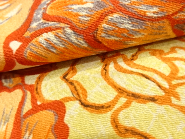  アンティーク　薔薇模様刺繍名古屋帯